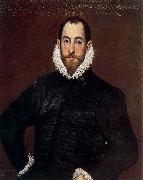 GRECO, El Portrait of a Gentleman from the Casa de Leiva painting